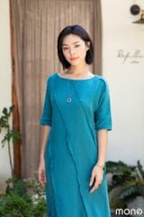 Váy maxi ly vặn - Xanh cổ vịt