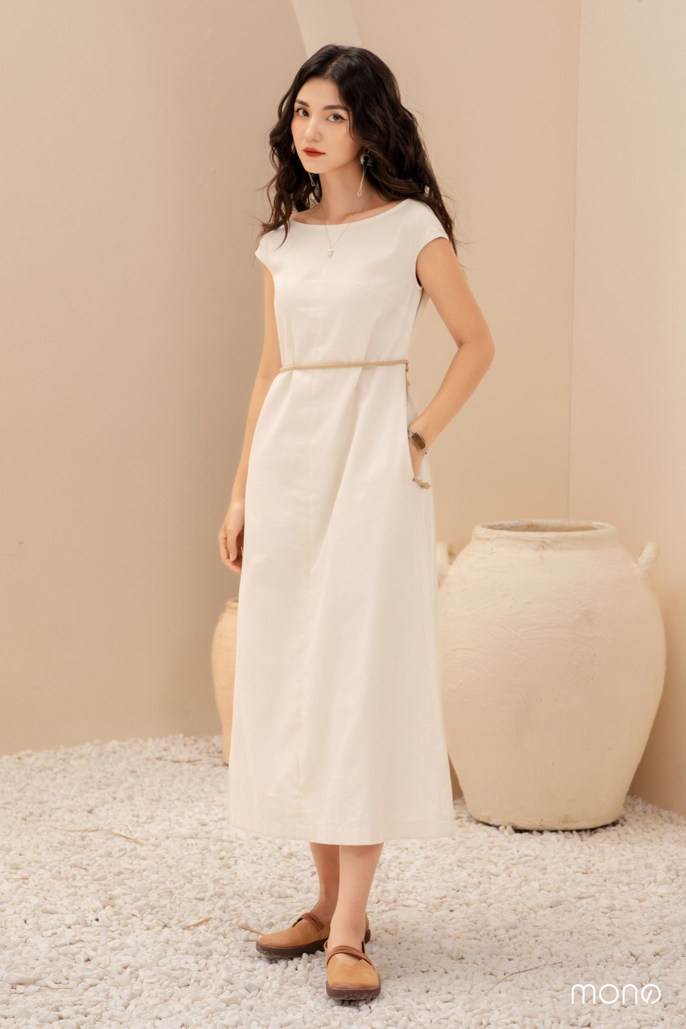 Váy xoè cổ thuyền  Fivedays