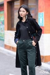 Quần nhung baggy NURO - Rêu