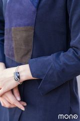 Váy nhung cổ vuông lật can chắp