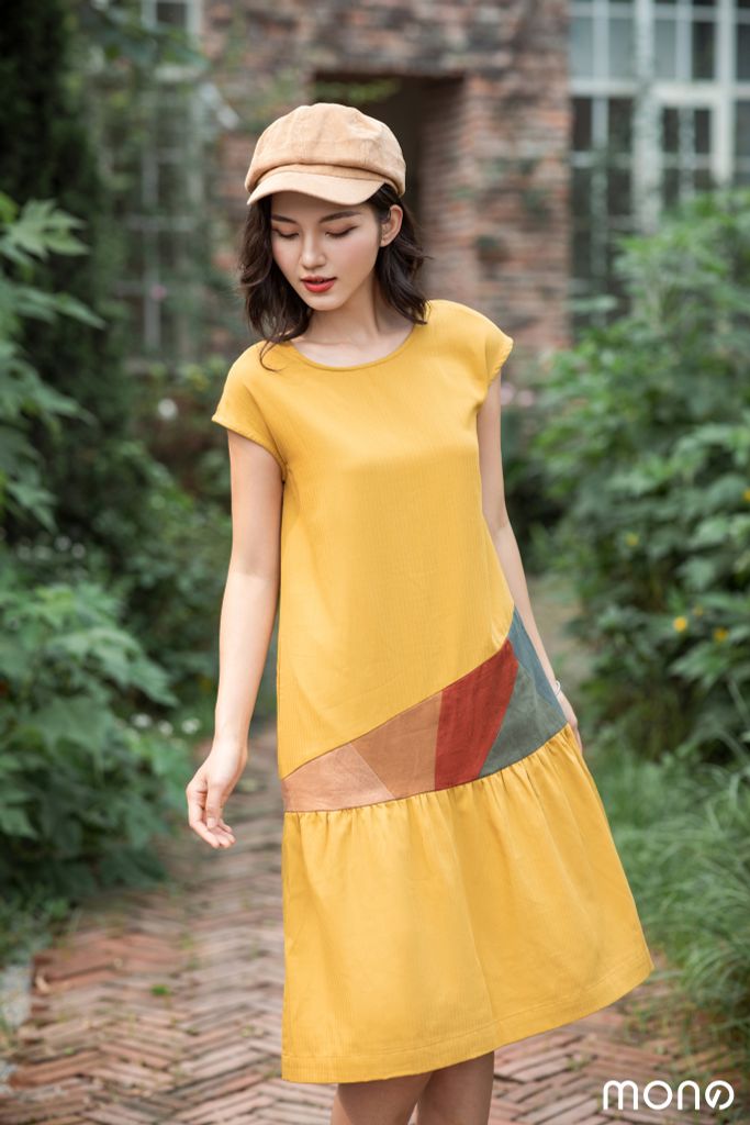 Váy suông can gấu đuôi cá