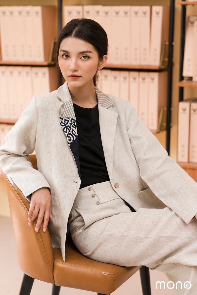 SET BLAZER BAMA - QUẦN CẠP LỆCH