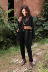 QUẦN NHUNG ỐNG NHỎ BASIC ĐEN