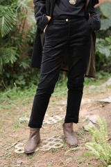 QUẦN NHUNG ỐNG NHỎ BASIC ĐEN