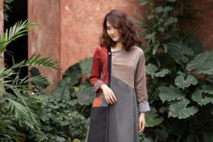 VÁY NHUNG CAN CHẮP PHỐI LỆCH BE