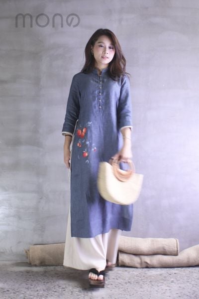 Áo dài thêu GANA