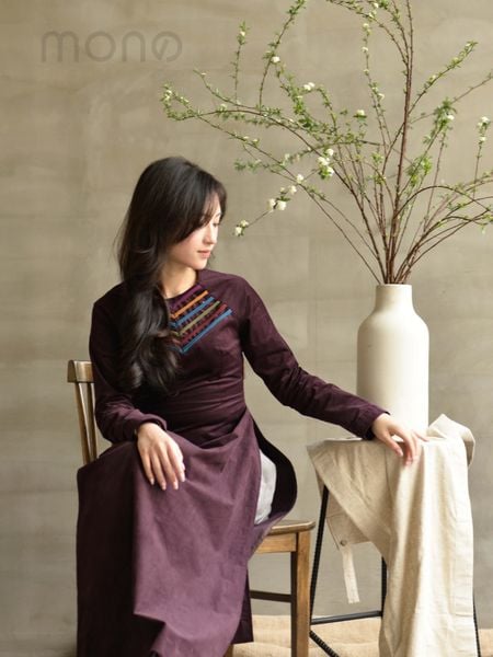 Áo dài nhung RABO