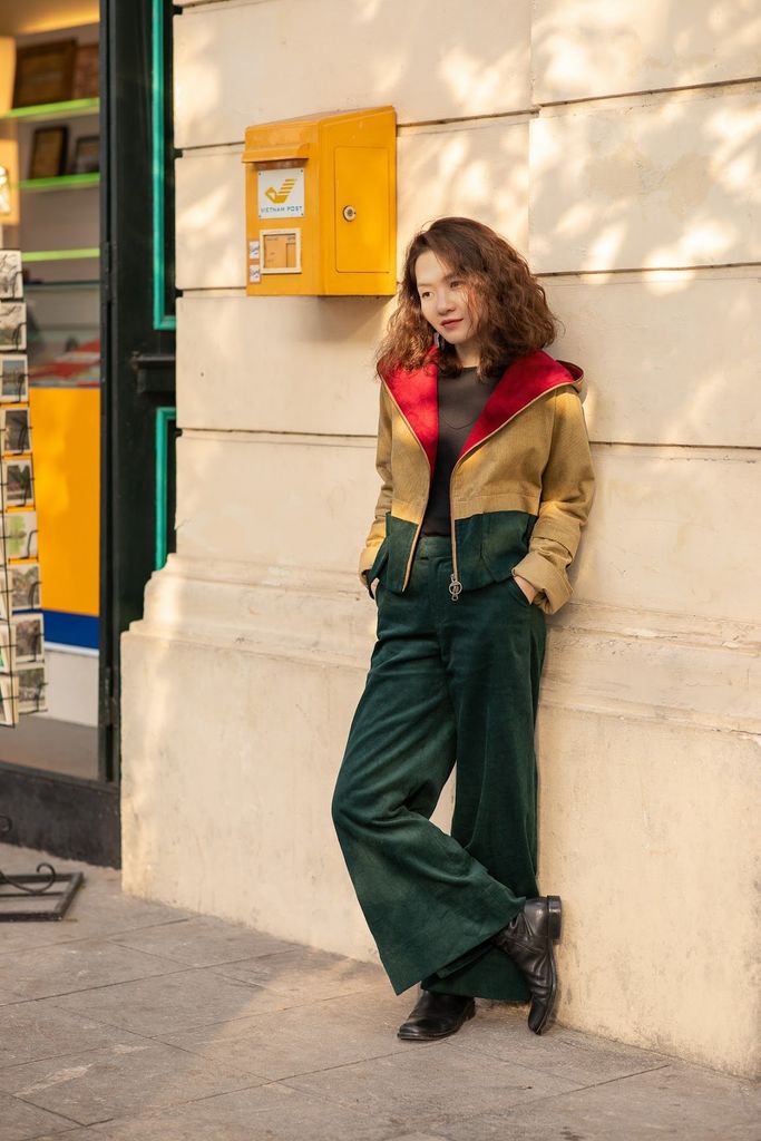 QUẦN NHUNG SUÔNG XẺ GẤU -  RÊU