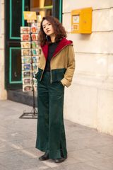 QUẦN NHUNG SUÔNG XẺ GẤU -  RÊU