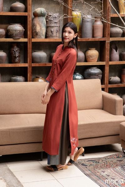 Áo dài thêu GANA