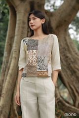 Áo kiểu tay lỡ đột chỉ