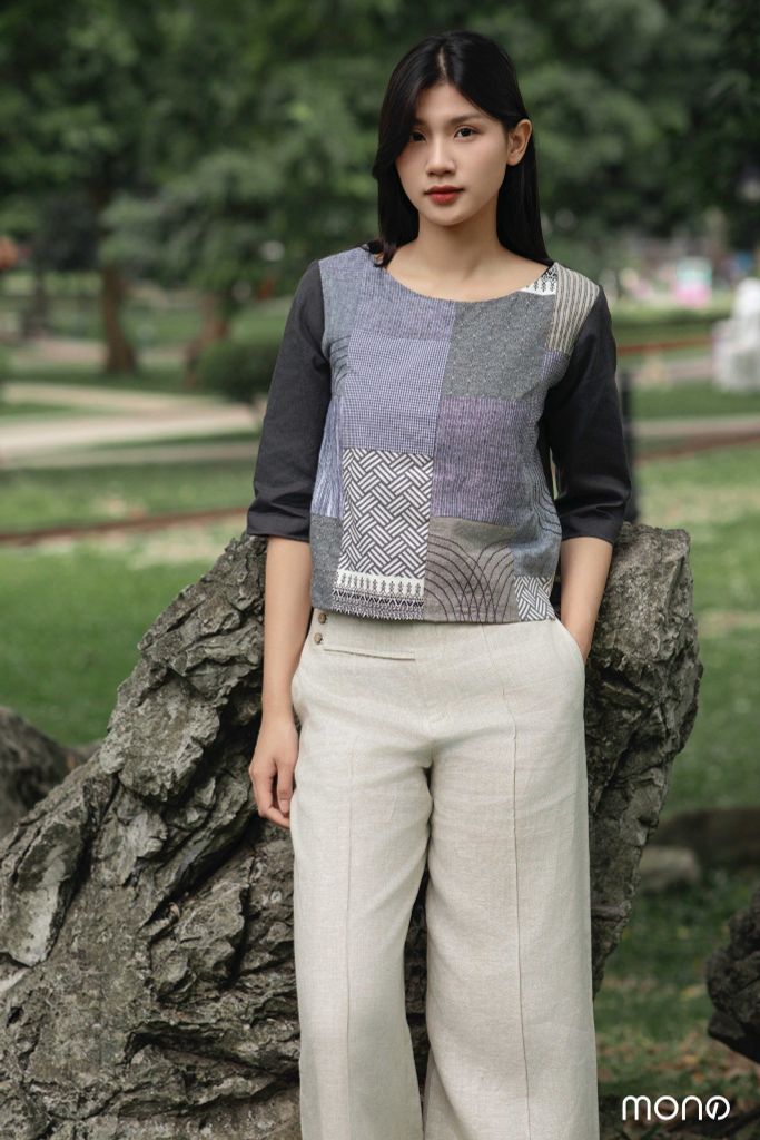 Áo kiểu tay lỡ đột chỉ