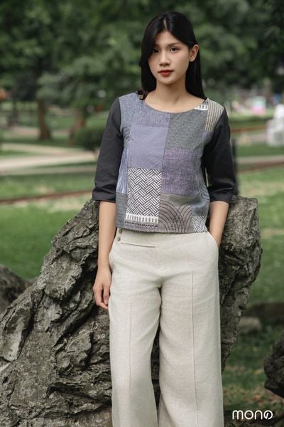 Áo kiểu tay lỡ đột chỉ