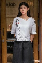 Áo vẽ cổ lệch TESA