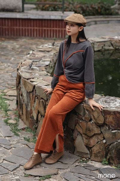 Quần nhung suông TESA