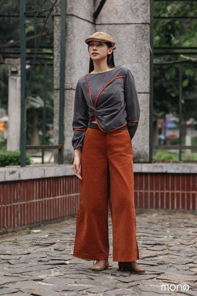 Quần nhung suông TESA