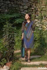 Váy nhung dáng bom HERY - Rêu