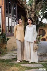 ASM thêu gingko nẹp chéo