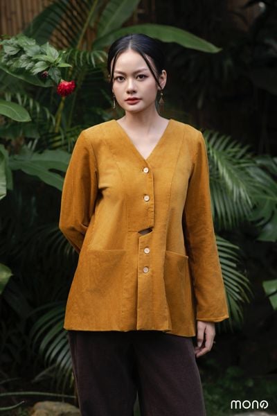 Áo khoác nhung nẹp Sole