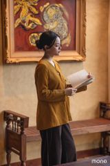 Áo khoác nhung nẹp Sole