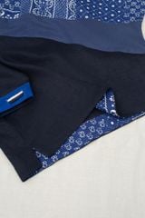 Áo kiểu nữ đan chéo vai - Navy