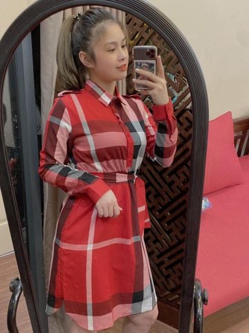 Váy Bầu Kẻ Bbr Tay Cánh Tiên - Kim