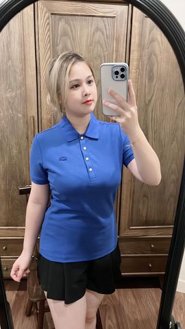 Polo Lacoste cá cùng màu nữ