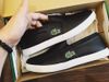 Giày Slip on da trơn Cá xanh Lacoste