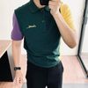 Polo LCST chữ thêu vàng