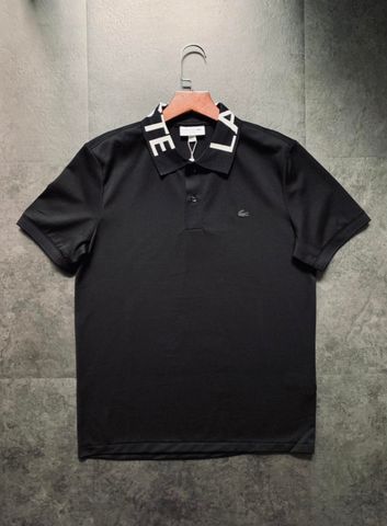 Polo Lacoste cá cao su chữ cổ