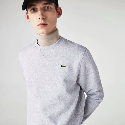 Áo nỉ Lacoste trơn cá xanh