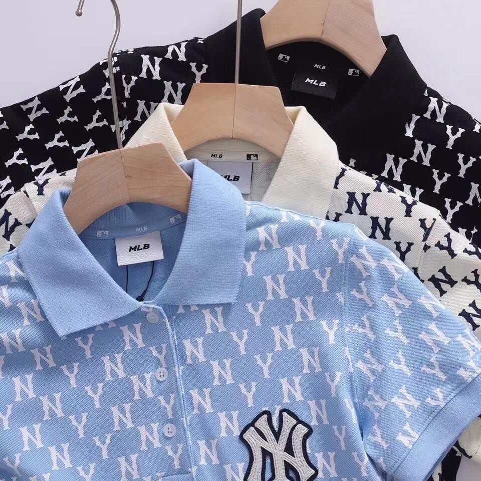 MLB Đầm NY Ấn Đầy Đủ polo Váy LA Váy Dài Tay Ngắn B Chữ Cái Thời Trang Giản  Dị T Áo Thun Nữ ny Áo Sơ Mi mlb  Lazadavn