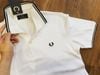 Polo nam cộc tay  Fred Perry cổ kẻ viền