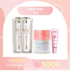 Combo Kem lười ngọc trai UV- Mua 2 tặng 2