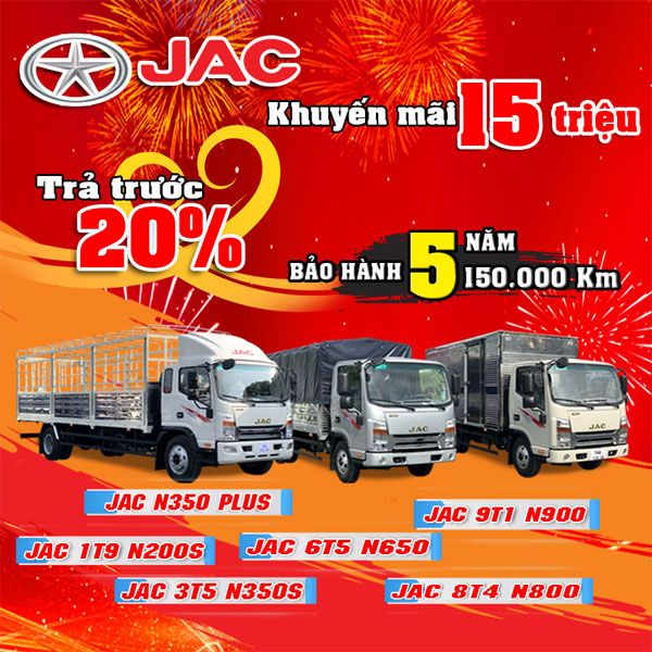 Giá Xe Tải JAC Tháng 6/2025