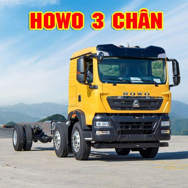 Xe Tải Howo 3 Chân 6x2 MAN 280HP