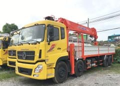 Xe Tải Cẩu Dongfeng 4 Chân 15 Tấn