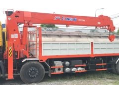Xe Tải Cẩu Dongfeng 4 Chân 15 Tấn