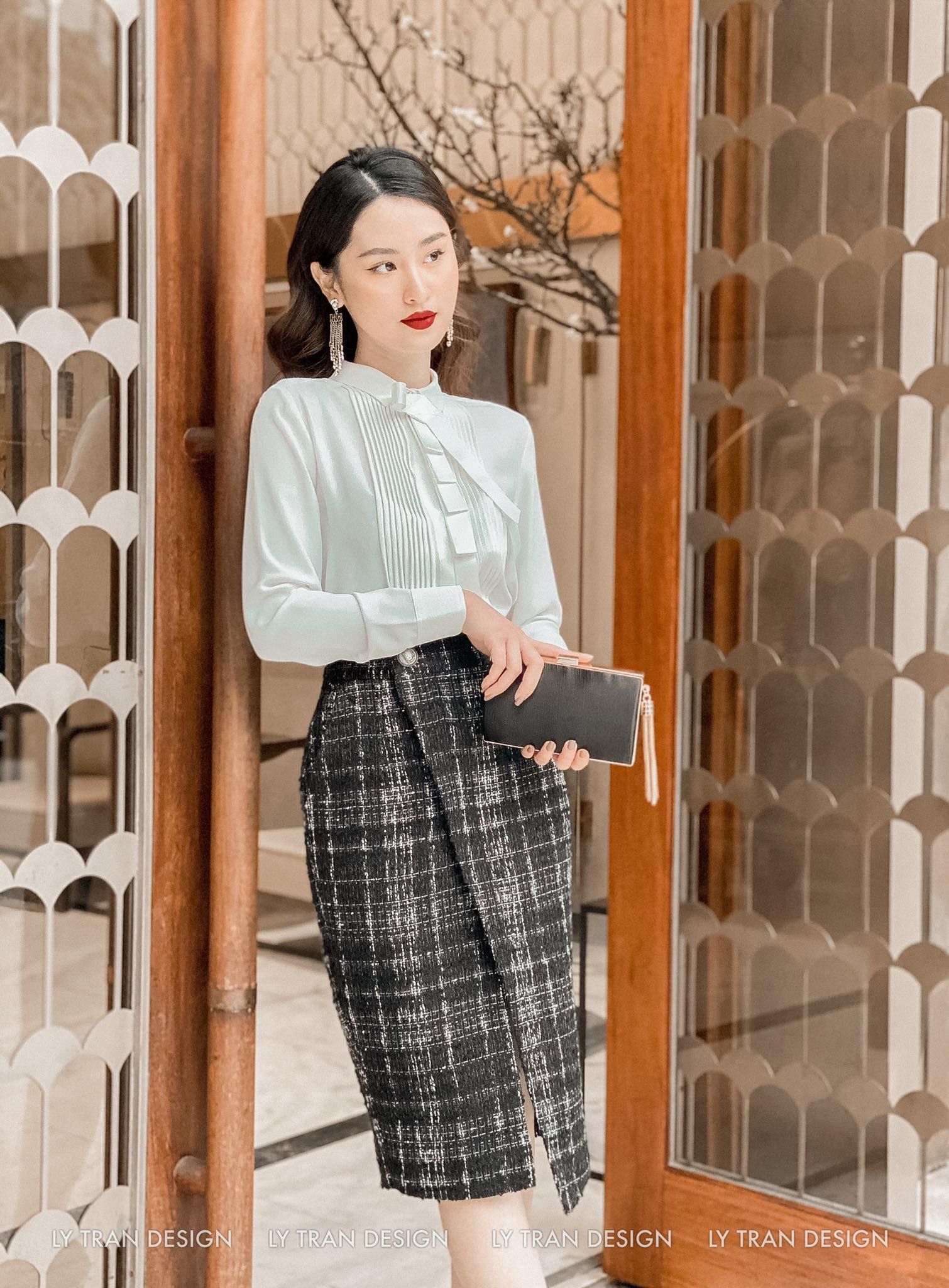 Mua Chân Váy Dài Qua Gối Nhún Eo Vạt Chéo Lệch Giấu Bụng Phong Cách Hàn  Quốc Sang Chảnh Hẹn Hò Chân Váy Công Sở Dài đi Tiệc  Yeep