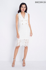Đầm ren cổ vest ĐH2209120