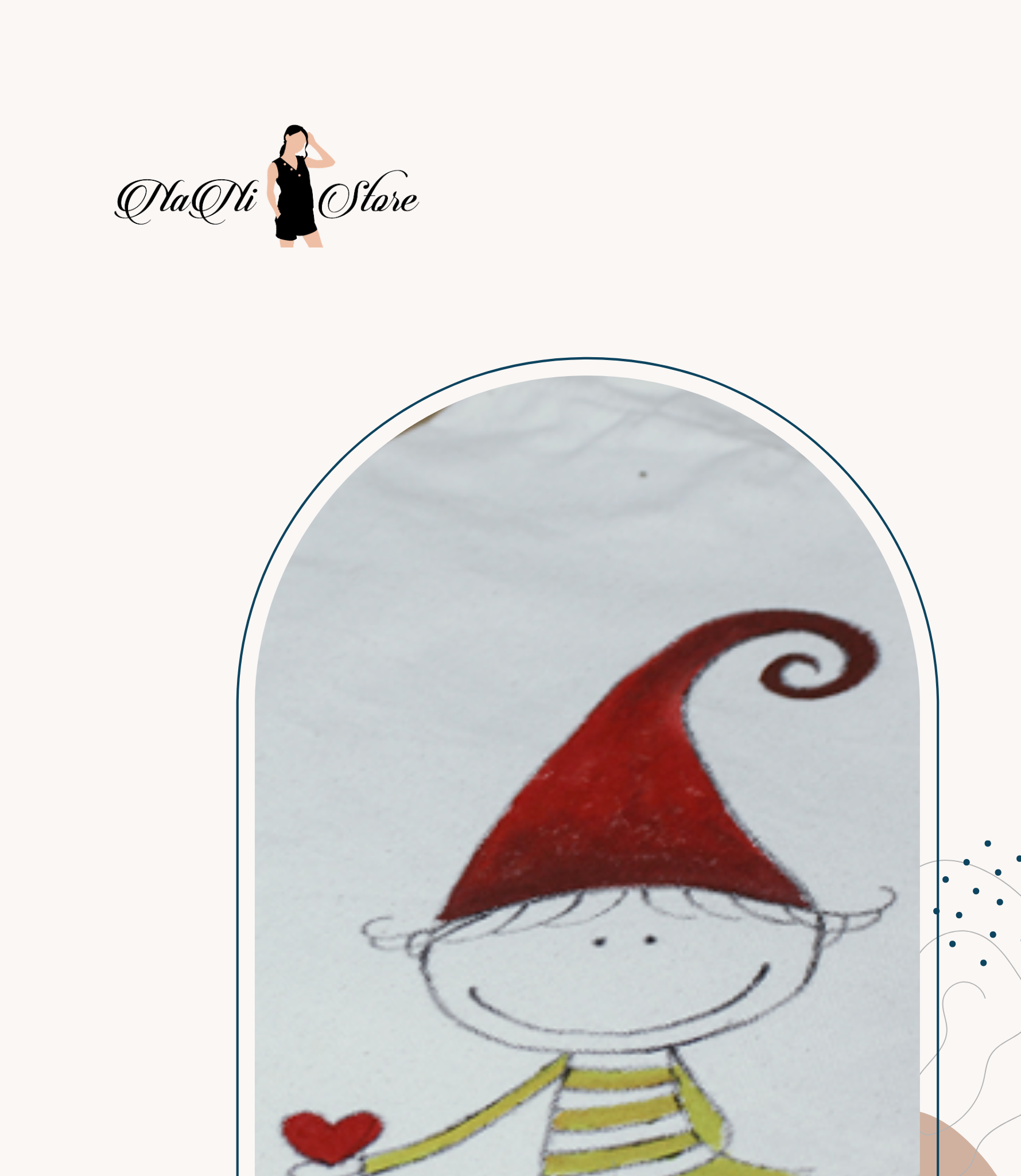 Túi họa tiết chú hề cầm quả tim