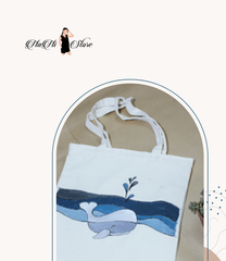 Túi họa tiết cá heo dưới biển