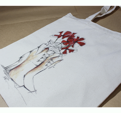 Túi họa tiết đôi guốc hoa