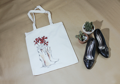 Túi họa tiết đôi guốc hoa