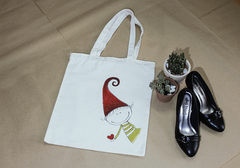 Túi họa tiết chú hề cầm quả tim