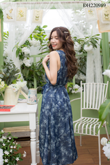 Đầm sát nách cột eo ĐH220989