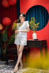 Đồ bộ đùi có tay hoa thùy chi NH221202