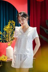 Đồ bộ đùi có tay hoa thùy chi NH221202