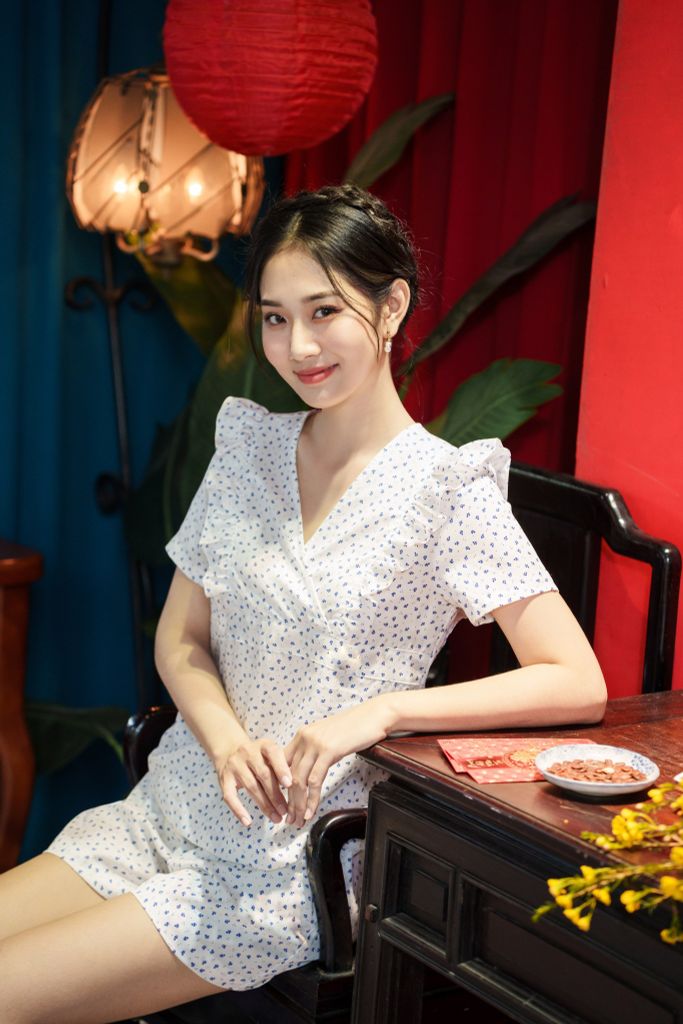 Đồ bộ đùi có tay hoa thùy chi NH221202