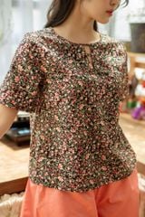 Đồ bộ đùi thiết kế có tay đan dây phối màu hồng